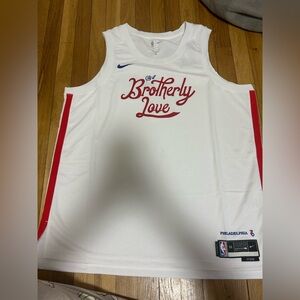 NBA Philadelphia White & Red "Brotherly Love" Jersey